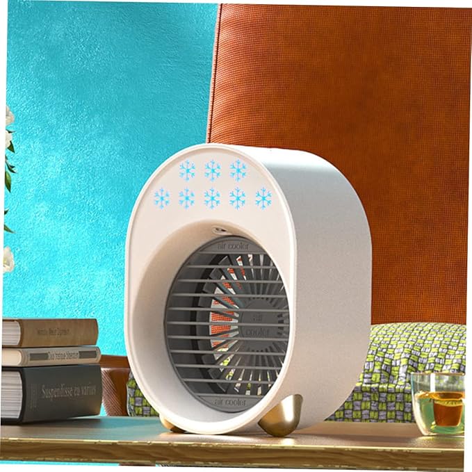 Cabilock 1pc Usb Desktop Air Cooler Conditioner Fan Multi-filtering Compact Design for Clean Office Outdoors
