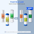 iSpring F3 NSF Certified 6-Month Prefilter Replacement Water Filter Cartridge Pack Set for Standard Reverse Osmosis RO Systems