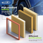 Engine and Cabin Air Filter Combo for 2019-2026 Silverado 1500＆Sierra 1500, 2021-2026 Tahoe＆Suburban＆Yukon, 2021-2026 Escalade Engine Air Filter Replacement Car Accessories CF11966 CA12405-2pack