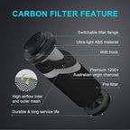 iPower 4" Air Carbon Filter for Inline Duct Fan, Intake and Exhaust Fans, with Premium Australia Virgin Charcoal, Black