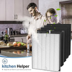 Replacement Filters Set Compatible with 3000 AD3500 AD3500i, Includes 2 High-Efficiency Filter, 2 Carbon Filters, 6 Pre-Filters, Air Purifier Filters Replacement for Home Pet Owners