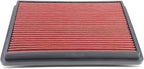 DNA Motoring AFPN-018-RD Clean Air Washable Drop In Panel Air Filter Enhance Engine Performance Power & Acceleration Improve [Compatible with 99-17 Chevy Suburban Silverado]