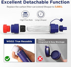 Membrane Solutions S2 Water Filter Straw Replacement Filter Elements, 0.1 Micron 4-Stage Water Purifier Survival Gear, Removable Portable Water Purification Straw(6 Pack)
