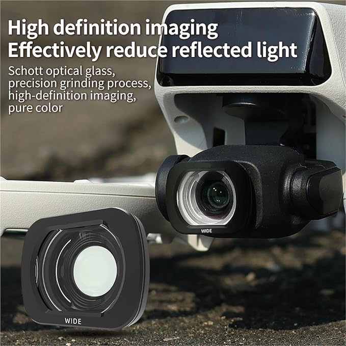 Compatible for DJI Flip - Lens Wide-Angle Filter Set (CPL, Night, ND32/64/128, 1/4 Black Mist, Waterproof)(D)
