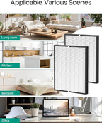 Replacement Filter Compatible with Air Doctor AD3000 AD3000M AD3000Pro Air Cleaner Purifier, Not for AD3500 Version, Include 2 High-Performance Filters