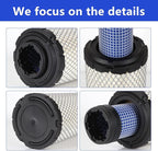 2 PCS P821575 & P822858 Outer Inner Air Filter Set - Compatible with Donaldson FPG05 Air Cleaners, Kawasaki 11013-7044 & 11013-7045, Donaldson Kohler 25-083-01-S