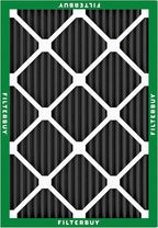 Filterbuy 24x30x1 Air Filter MERV 10 Odor & Allergy Defense with Activated Carbon (2-Pack), Electrostatic Pleated HVAC AC Furnace Filters Replacement, Made in USA (Actual Size: 23.88 x 29.88 x 0.75)