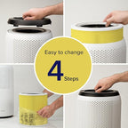 LEVOIT Genuine Core 400S-P Air Purifier Pet Allergy Replacement Filter, Supports HEPA Sleep Mode, High-Efficiency Activated Carbon for Removal of Pollen, Allergen, Core 400S-RF-PA, 1 Pack, Yellow