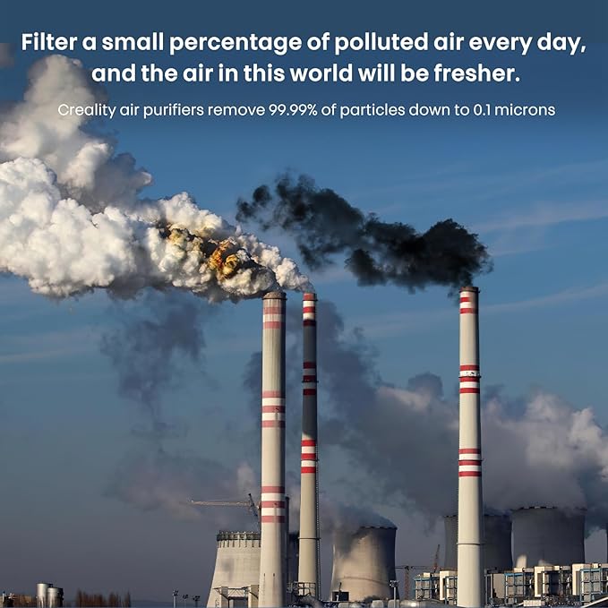 Filter Replacement for Creality Fume Extractor, 10pcs Pre Filter for Smoke Purifier, 99.97% Purification Rate, 10×8.26×0.3 inch