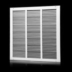 18x18 Air Return Grille(Duct Opening Size),Air Return Vent Cover,Flat Vent Cover,Rejillas De Aire Acondicionado Para Casa,Return Air Grilles,Outer Dimensions:19.75"Wx19.75"H(18"W x 18"H, Duct Opening)