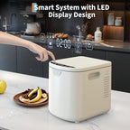 3.5L Electric Composter Countertop, 3 Modes Kitchen Smart Compost Bin with Auto Cleaning, LED Display, Turns Kitchen Waste Into Dry Manure, Low Noise Food Waste Compost Machine