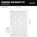 16x25x1 Air Filter MERV 8 (4-Pack), HVAC/Furnace AC Filter Replacement, Dust Defense–Comparable with MPR 600 & FPR 5 (Actual 15.75x24.75x0.75)
