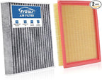 Engine+Cabin Air Filters Fit 2022 2023 2024 2025 2026 Nissan Pathfinder＆INFINITI QX60 (ALL ONLY FIT 3.5L) Engine Air Filter Replacement Accessories 272775NA1A 16546-6TA0A