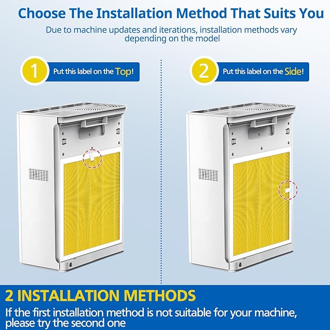 G3 Pet Care Filter Compatible with AMEIFU G3 Sferf-30 (FXAP2W) Air Purifier For VEWIOR A3 Air Purifier Filter For Tailulu HQZZ-260 3-IN-1 HEPA Yellow, 2 Pack