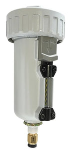 PneumaticPlus SAD402-N04D-MEP Compressed Air, External Water Trap Valve with Automatic Drain 1/2" NPT - Metal Bowl Sight Glass, 10 Micron