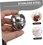 STOBAZA 5pcs Stainless Steel Tea Strainer Seasoning Ball Box Hanging Chain Easy Extraction Filter for Tea Soup Chinese Medicine
