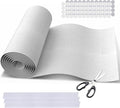 MERV 13 Filter Material, 23 Ft² Cut to Fit Air Filter Material for Captures Dust and Pet Dander as Small as 0.3 Microns. With Adhesive Hook Tape, Suitable for Ceiling and HVAC Furnace Vents