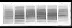 HVAC Premium 36" X 10" Steel Return Air Filter Grille for 1" Filter - Fixed Hinged - HVAC Duct Cover - Flat Stamped Face - White [Outer Dimensions: 38 5/8"w X 12 5/8"h]