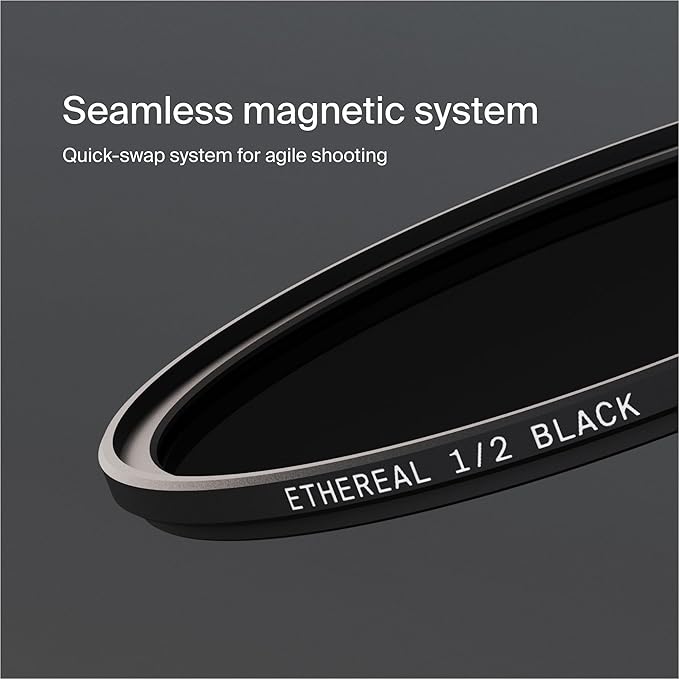 Urth 43mm Magnetic Ethereal Black Mist ½ Diffusion Lens Filter (Plus) — Cinematic Effect, 20-Layer Nano-Coated Light Dispersing Particles