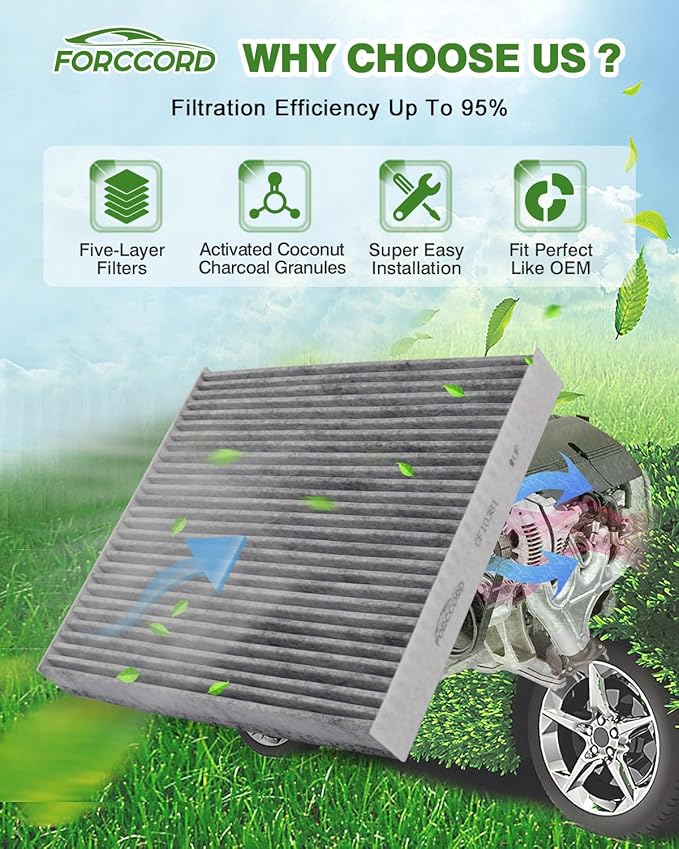 Cabin Air Filter and Engine Air Filter Fit for Enclave 24-18, Cadillac XT5 24-17, XT6 25-20, Blazer 24-19, TRAVERSE 23-18, GMC ACADIA 23-17 Filter Replacement CF11966 CA12166 Accessories