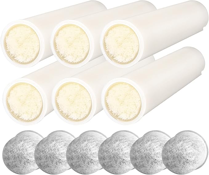 Membrane Solutions S2 Water Filter Straw Replacement Filter Elements, 0.1 Micron 4-Stage Water Purifier Survival Gear, Removable Portable Water Purification Straw(6 Pack)