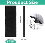 Lubise 8Pcs Carbon Filters Compatible with LR 3,0.5in Replacement Activated Charcoal Filters for Litter Box Premium Filters,Thickened and Durable,Eliminate Odor and Controls Moisture on Pet's Body