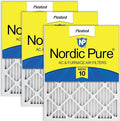 Nordic Pure 12x24x1 (Actual Size: 11 1/2 x 23 1/2 x 3/4) Pleated MERV 10 Air Filters 3 Pack