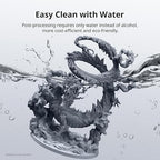 ANYCUBIC Upgraded Water Washable 3D Printer Resin 2.0, 405nm High Precision 3D Resin, Low Shrinkage Photopolymer Resin for 4K/8K/12K Capable LCD DLP Resin 3D Printer Printing (Grey, 1000g)