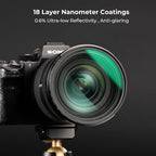 K&F CONCEPT 58mm White Mist 1/4 Filter, 18 Multi-Layer Coatings Dreamy Soft White Diffusion Filter with Cleaning Cloths for Portrait/Video/Vlog Photography
