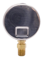2-1/2" Oil Filled Pressure Gauge - Stainless Steel Case, Brass, 1/4" NPT, Lower Mount Connection, 0-400PSI