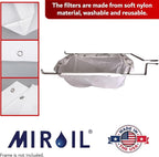MirOil RB22FS Oil Polishing Filter Bag, Maintain Quality & Taste of Fried Foods, Reduce Contaminants, Extends Life of Hot & Cold Cooking Oil for Diner, Restaurant & Food Service(Bag Only) - Part 12748