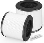 AC300 Replacement Filter Compatible with Purivortex AC300 Purifiers, 3-in-1 Filter（2-Pack）-White