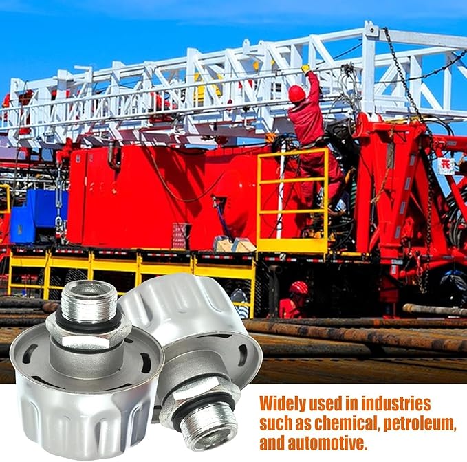1" NPT Breather Cap with 40 Micron Filtration | Heavy-Duty Carbon Steel & Aluminum Alloy Vent Cap | Universal Fit for Hydraulic Tanks,Gearboxes,Coolant Reservoirs | Easy Install & Low Maintenance