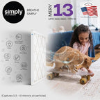 Simply Filters 14x18x1 MERV 13, MPR 1500 Air Filter (6 Pack) - Actual Size: 13.75"x17.75"x0.75" HVAC, AC Furnace Filter