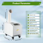 Agricultural Ultrasonic Humidifier, 3kg/h Fog Output Commercial Humidifier, 300W 110V for Large Volume Automatic Mist Cooling Sprayer Airflow for Warehouse Greenhouse Garden