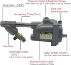 Air Compressor Auto Drain Valve G1/2'' 1.6Mpa Automatic Drainer for Air Storage Tank or Air Dryer