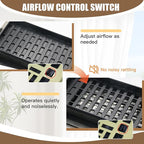 Air Floor Vent Adjustable Register 4x12 Inch Floor Register Vents for Home Floor Register Vents Brushed Gold Color