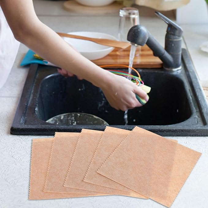 VALICLUD 10pcs Loofah Dish Cloths 25x25cm Highly Absorbent Kitchen Washing Towels Plant Reusable Scrubbers for Dry and Wet Use Cleaning Utensils and Surfaces