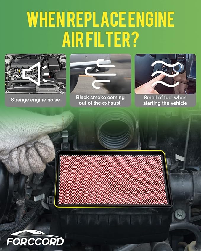 Cabin & Engine Air Filter Fits for Toyota Tundra 2014-2021 (5.7L 4.6L), Sequoia 2014-2021 (5.7L) Activated Carbon Cabin Filter Replacement CA11895 CF10285 Car Accessories