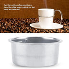 Coffee Filters Basket, Stainless Steel Coffee Filter Fit Reusable Basket Strainer Portable Brewers Extraction for Most Makers