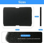 3pcs Dryer Filters 2964840100 for Beko Grundig Elektra Bregenz Blomberg DSX83410W DE8635RX Tumble Dryer Heat Pump Dryer ponge Foam Filter Spare Parts(240X150X12MM)