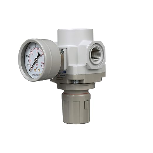PneumaticPlus SAR400-N06BG Compressed Air Pressure Regulator 3/4" NPT - Bracket, Gauge