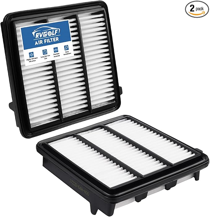 2PCS Engine Air Filter Fit for 2023-2025 2026 Honda CR-V CRV, 2022-2025 2026 Civic, 2023-2025 2026 Accord 2023 (All Fit L4 1.5L, Not Hybrid) Engine Filter Automotive Accessories# 1722064AA00