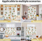 2 Panel Kitchen Cafe Curtains, Desert Camels Sunlight Filtering Nature Air Through, Home Decor Window Covering Tier Curtains for Bedroom Living Room 104W x 96L inch Tropical Date Palm Trees Animal