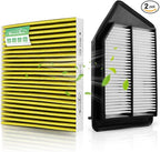 Engine and Cabin Air Filter Combo for Honda Accord 2.4L 2013-2017, Acura TLX 2.4L 2015-2020 automotive replacement air filters #CF10134 CA11476