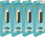 GermGuardian Filter B HEPA Pure Genuine Air Purifier Filter, Removes 99.97% of Pollutants, Wildfire Smoke, Odors, for AC4825, AC4300, AC4900, AC4825, AC4850, CDAP4500, 4-Pack, Black/Yellow,FLT48254PK