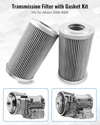 Transmission Filter Kit Fits for Allison 3000-4000, 6 Inch Includes Gaskets and O-Rings, Replace 29548988 29558118 29558329 P560971