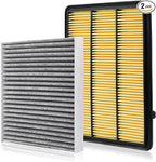 1 HEPA Pack Cabin Air Filter and 1 Pack Engine Air Filter fit for INFINITI QX50 2.0L (2019-2025) / QX55 (2022-2025) Replacement 165465NA1C 272775NA1A Accessories