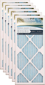 Cabana Filters 6-Pack 12x20x1 MERV 11 AC Furnace Air Filter for Home and Office - Indoor HVAC System Filtration Replacement, Captures Unwanted Particles