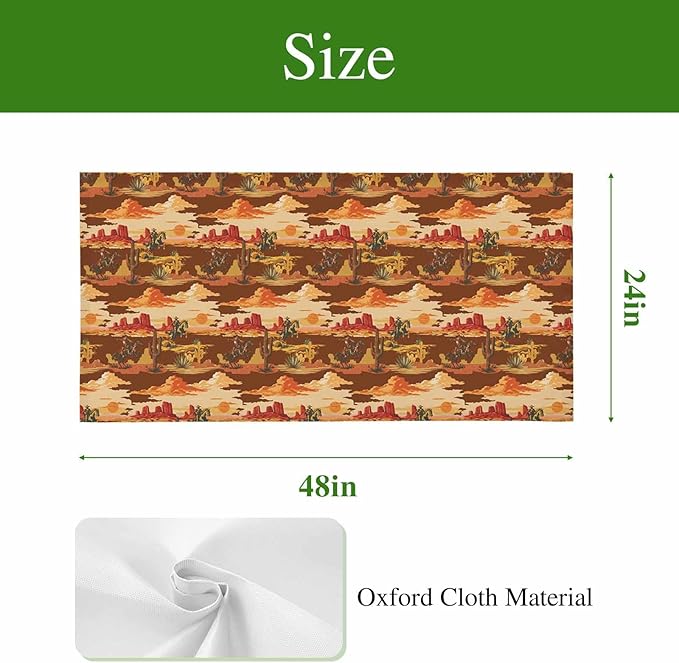 Tropical Plant Cactus Fluorescent Light Covers 4 Pack Western Cowboy Horse Sunset Deserts Brown Magnetic Fluorescent Ceiling Lights Filters for Office Classroom Home Drop Ceiling 4x2 Feet